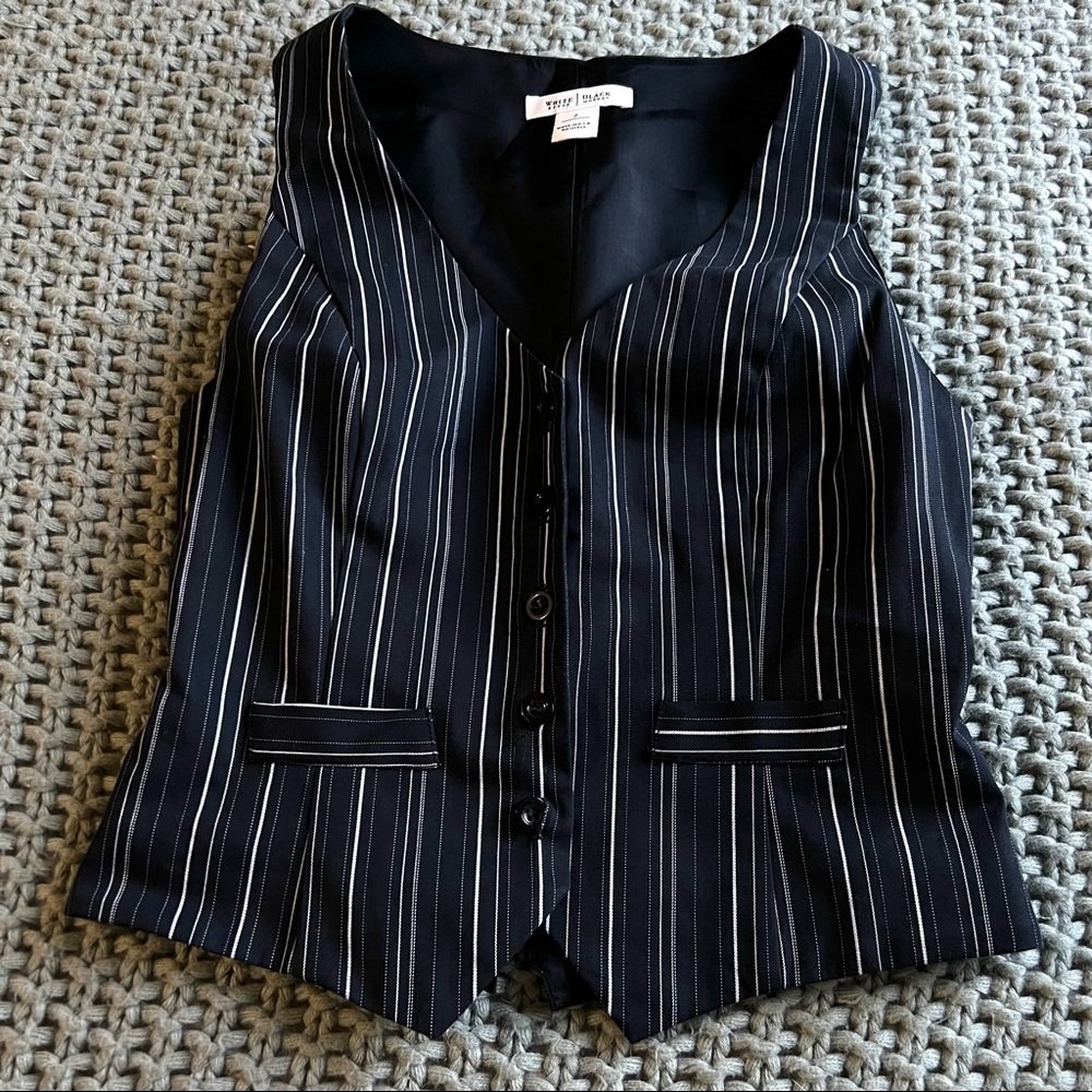 White House Black Market Striped Vest